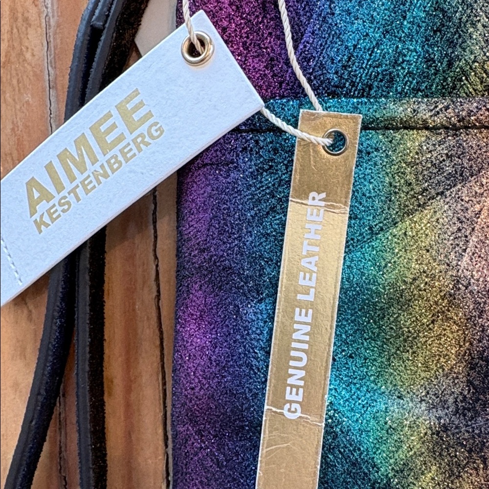 Aimee Kestenberg Iridescent Clutch with Wristlet - Picture 2 of 11
